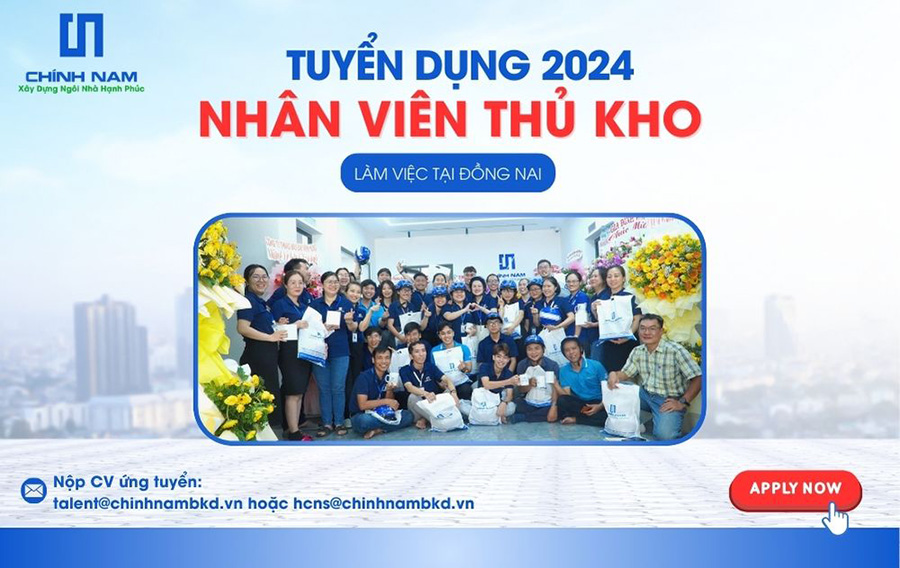 TUYỂN DỤNG 2024 | VỊ TRÍ: NHÂN VIÊN THỦ KHO - SL: 01