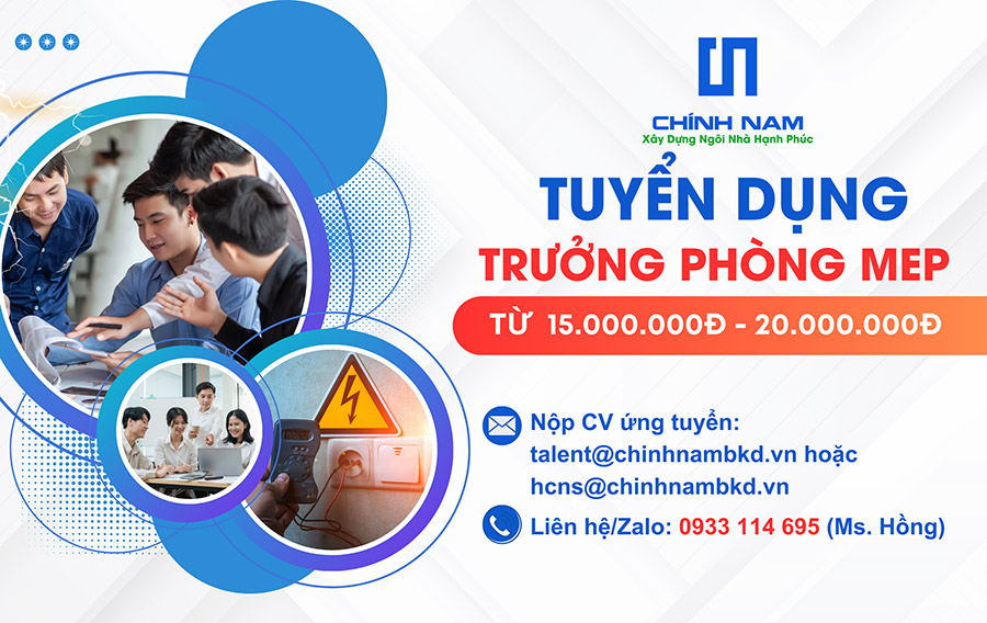 TUYỂN DỤNG 2024 | VỊ TRÍ: TRƯỞNG PHÒNG MEP - SL: 01