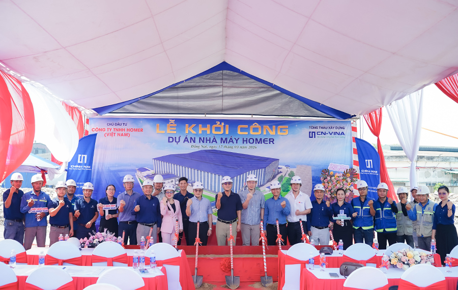 CHÍNH NAM KHỞI CÔNG XÂY DỰNG NHÀ MÁY HOMER (VIỆT NAM)