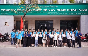 XÂY DỰNG CHÍNH NAM CHÀO ĐÓN SINH VIÊN LẠC HỒNG ĐẾN THAM QUAN DOANH NGHIỆP