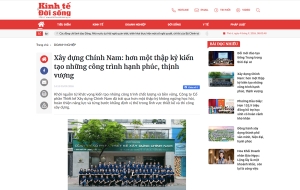 Báo Kinh tế & Đời sống | Xây dựng Chính Nam hơn một thập kỷ kiến tạo những công trình hạnh phúc, thịnh vượng