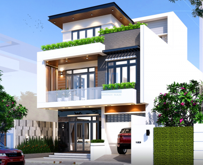 VIL04: T'S VILLA BIỆT THỰ MÁI BẰNG 3 TẦNG HIỆN ĐẠI THANH LỊCH