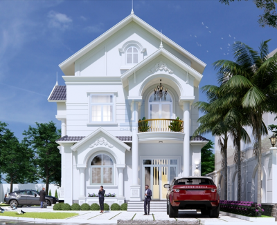 VIL05: BIỆT THỰ VƯỜN SANG TRỌNG PHONG CÁCH TÂN CỔ ĐIỂN 