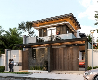 VIL13: TA HOUSE - BIỆT THỰ PHỐ HIỆN ĐẠI, ĐẬM MÀU SẮC CÁ NHÂN VỚI TONE GỖ CHỦ ĐẠO