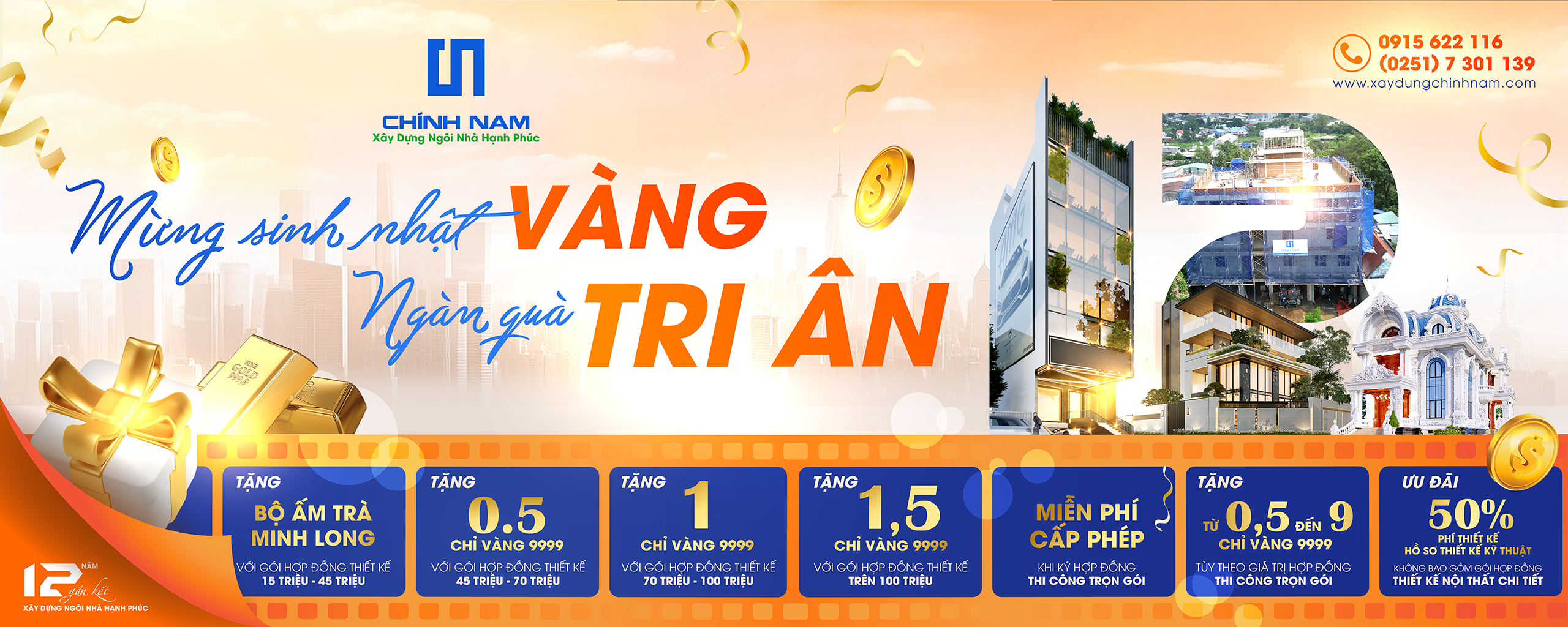 BANNER CHƯƠNG TRÌNH KHUYẾN MÃI SINH NHẬT | CHÍNH NAM 12 NĂM GẮN KẾT - XÂY DỰNG NGÔI NHÀ HẠNH PHÚC