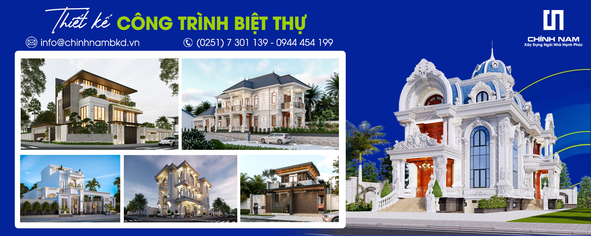 Thiết Kế Biệt Thự, Dinh Thự Cao Cấp Tại Biên Hòa Đồng Nai - Chính Nam Uy Tín