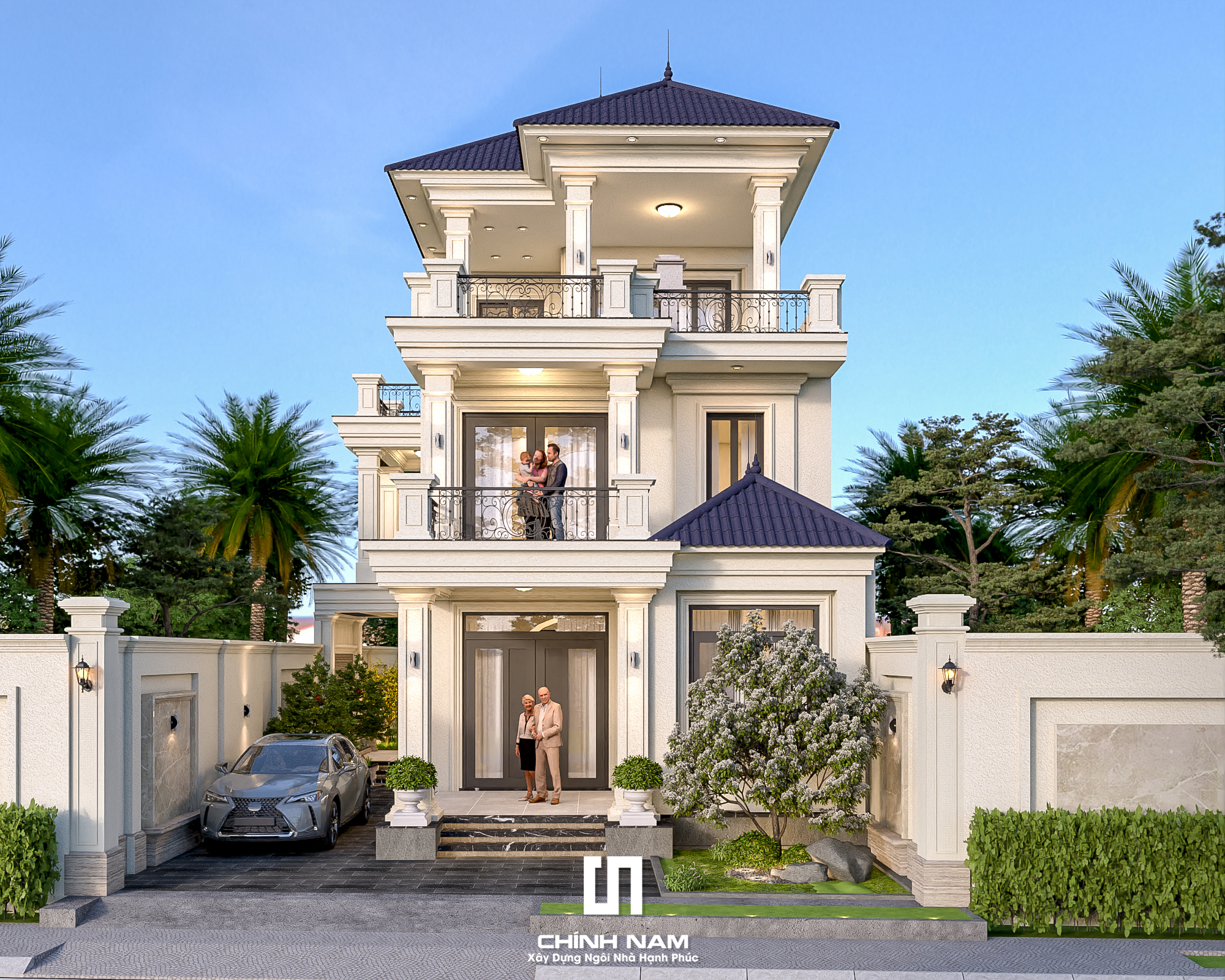 BAONAM'S VILLA | BIỆT THỰ 3 TẦNG MÁI NHẬT DẤU ẤN TÂN CỔ ĐIỂN TRANG NHÃ