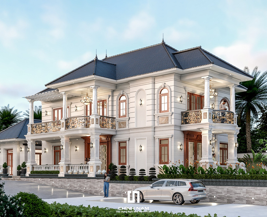 BIỆT THỰ MÁI NHẬT PHONG CÁCH TÂN CỔ ĐIỂN CAO CẤP, SANG TRỌNG