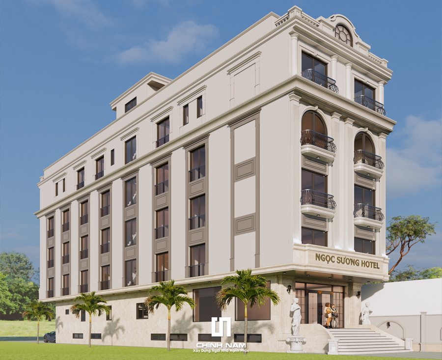 NGỌC SƯƠNG HOTEL THIẾT KẾ KIẾN TRÚC KHÁCH SẠN TỐI ƯU GIÁ TRỊ KHAI THÁC