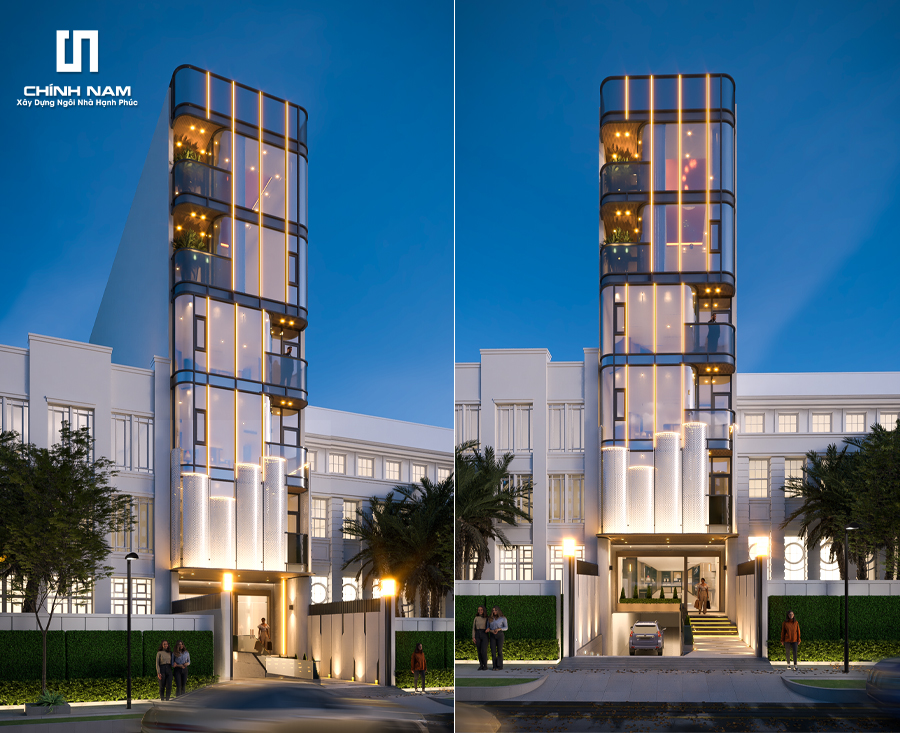 URBAN GLOW OFFICE – Tòa Nhà Văn Phòng Hiện Đại Với Mặt Tiền Kính Đầy Ấn Tượng